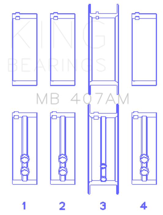 King Engine Bearings Chrysler Valient Crankshaft Main Bearings