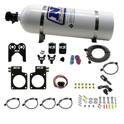 Nitrous Express Nissan GT-R Nitrous Plate Kit (35-300HP) w/15lb Bottle - Graveyard Performance