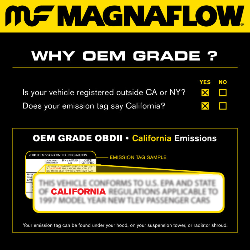 MagnaFlow Conv DF 99-02 Forester 2.5L OEM - Graveyard Performance