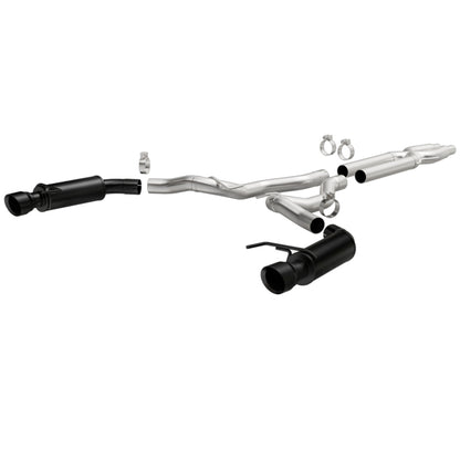 MagnaFlow Cat-Back 15-16 Ford Mustang 5.0L V8 Competition SS 3in Dual Split Rear 4.5in Black Tips - Graveyard Performance