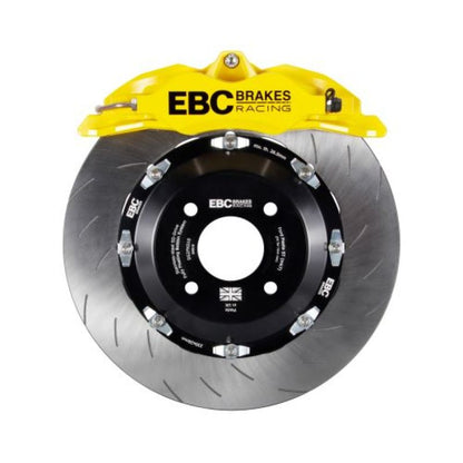EBC Racing 15-17 Ford Fiesta (Mk7) Yellow Apollo-4 Calipers 300mm Rotors Front Big Brake Kit - Graveyard Performance
