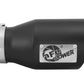 aFe Power Gas Exhaust Tip Black- 3 in In x 4.5 out X 9 in Long Bolt On (Black)