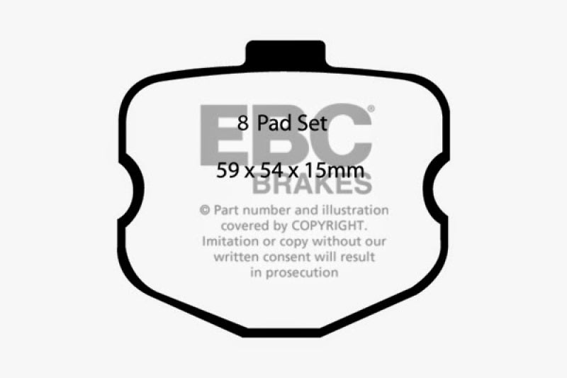 EBC 10-13 Chevrolet Corvette (C6) 6.2 Grand Sport Bluestuff Front Brake Pads - Graveyard Performance