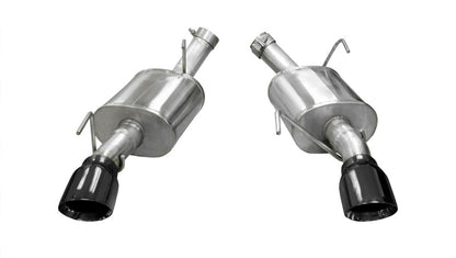 Corsa 2005-2010 Ford Mustang Shelby GT500 5.4L V8 Black Xtreme Axle-Back Exhaust - Graveyard Performance
