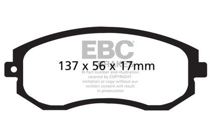 EBC 12+ Scion FR-S 2 Redstuff Front Brake Pads - Graveyard Performance
