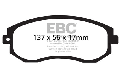 EBC 12+ Scion FR-S 2 Ultimax2 Front Brake Pads - Graveyard Performance