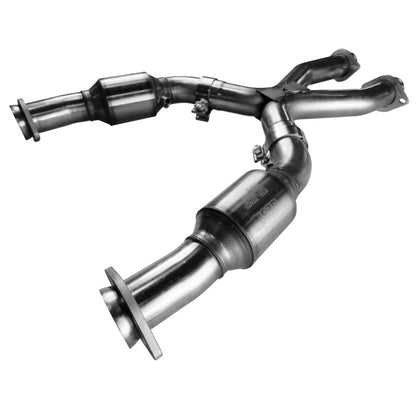 Kooks 99-04 Ford Mustang GT / Cobra 2 1/2in In x 2 1/2in OEM Out Cat SS X Pipe Kooks HDR Req - Graveyard Performance