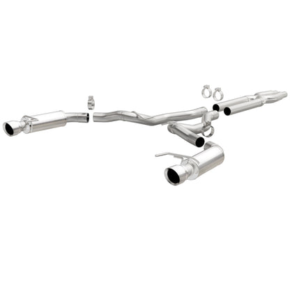 MagnaFlow Cat Back, SS, 3in, Competition, Dual Split Polished 4.5in Tips 2015 Ford Mustang GT V8 5.0 - Graveyard Performance