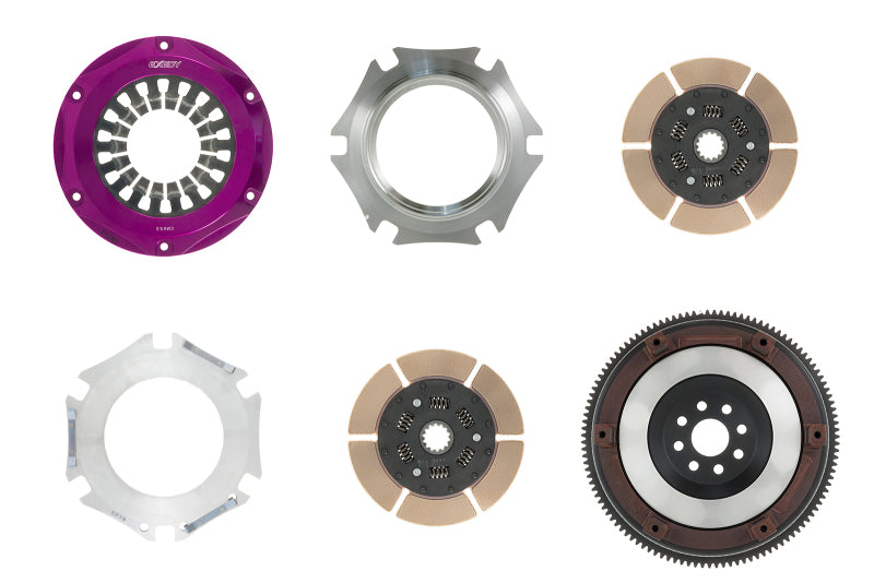 Exedy 1993-1998 Toyota Supra Twin Turbo L6 Hyper Twin Cerametallic Clutch Sprung Center Disc - Graveyard Performance