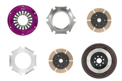 Exedy 1993-1998 Toyota Supra Twin Turbo L6 Hyper Twin Cerametallic Clutch Sprung Center Disc - Graveyard Performance
