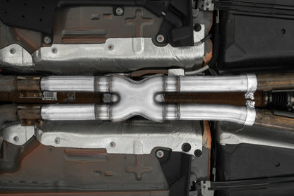 MBRP 15-19 Ford Mustang GT 2.5in Resonator Delete X-Pipe - AL - Graveyard Performance