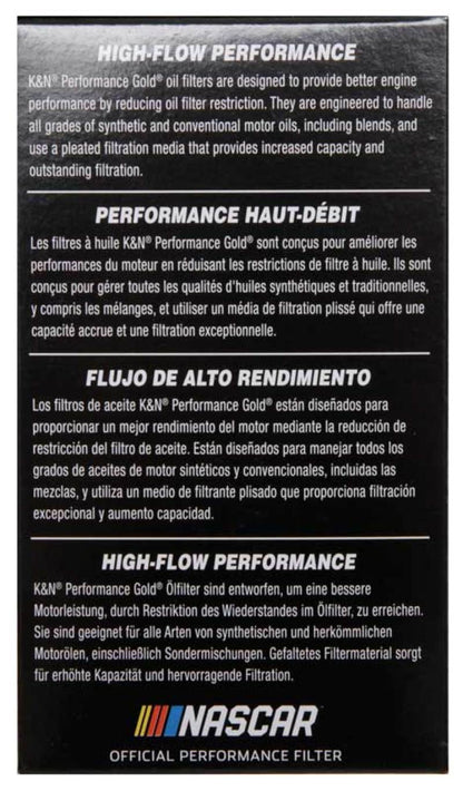 K&N Performance Gold Oil Filter for Hyundai/Kia V6 06-08 Azera/Sonata/Sedona/07-08 Santa Fe - Graveyard Performance