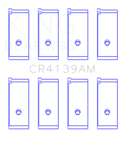 King Honda 91CI/1.5L D15A2/D15A3/D15B1/D15B2/D15B7/D15B8/D15Z1 (Size +0.25) Rod Bearing Set - Graveyard Performance