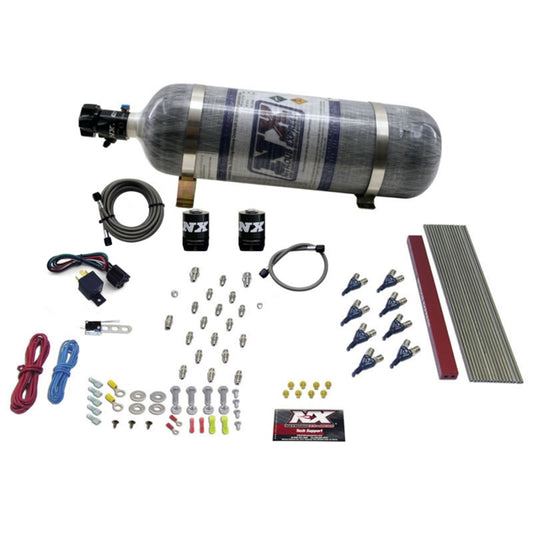 Nitrous Express GM LT1/LS1 Pro Piranha Nozzle Gas Nitrous Kit w/Composite Bottle - Graveyard Performance