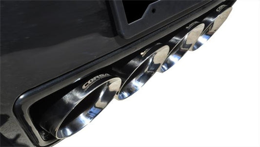 Corsa 2017-2019 Corvette Z06 2.75in Axle Back Exhaust Polished Dual Rear Exit Quad 4.5in Tip (Sport) - Graveyard Performance