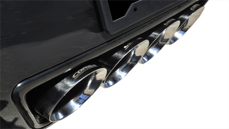 Corsa 17-19 Chevy Corvette Z06 (Grand Sport Only) 3in Axle Back Xtreme Exhaust Pol Quad 4.5in Tip - Graveyard Performance