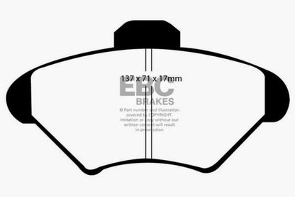 EBC 94-98 Ford Mustang 3.8 Redstuff Front Brake Pads - Graveyard Performance