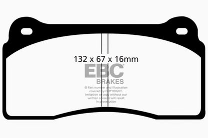 EBC 99-03 Aston Martin DB7 5.9 Bluestuff Front Brake Pads - Graveyard Performance