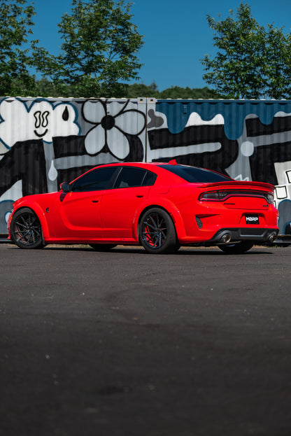 MBRP 17-21 Charger 5.7/6.1/6.4L 3in Dual Rear Exit SS Catback Exhaust w/ Carbon Fiber Tips - Graveyard Performance