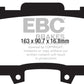 EBC 15+ Ford Mustang 2.3 Turbo Performance Pkg Redstuff Front Brake Pads