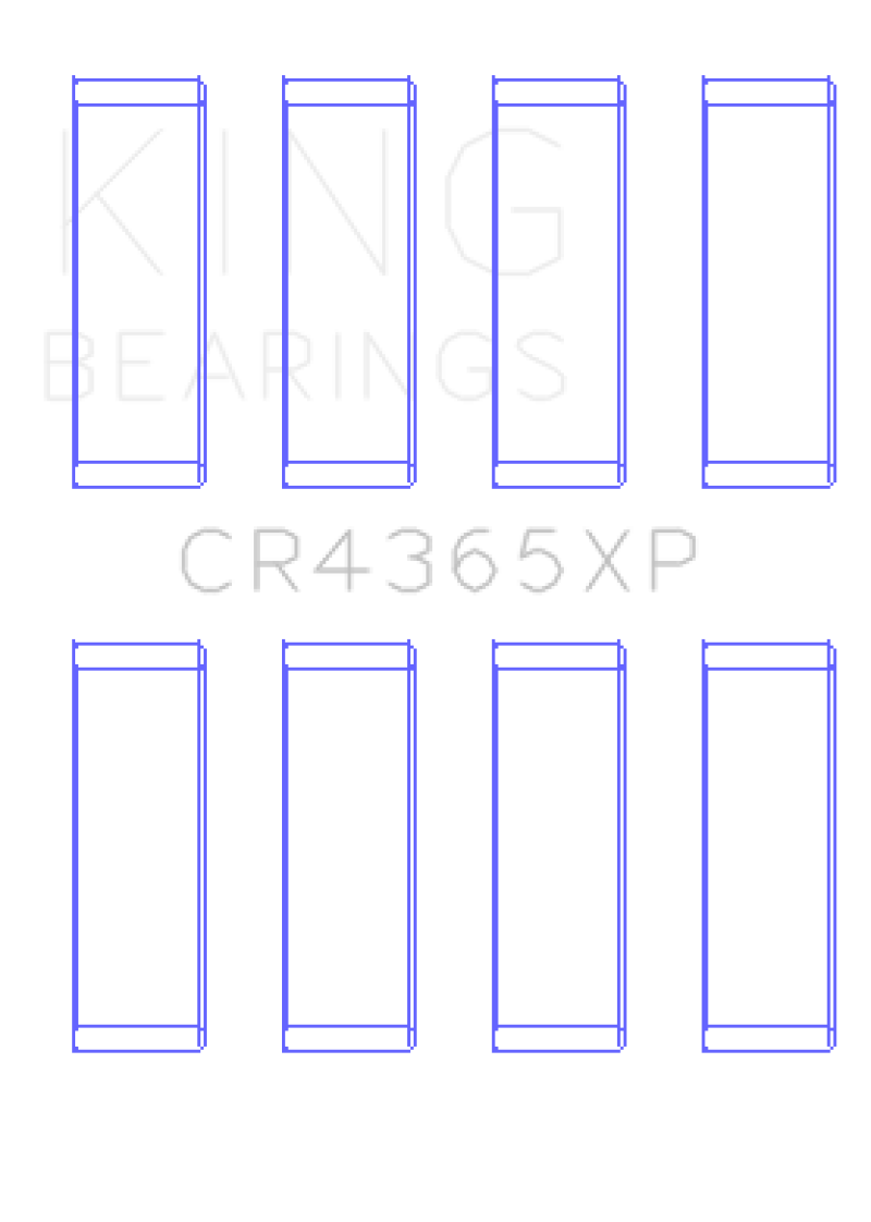 King Engine Bearings Ford Zetec S/Ecoboost 1.6 (Size .026) Connecting Rod Bearing Set of 6