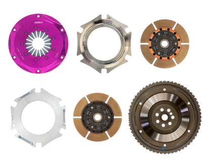 Exedy 2010-2012 Hyundai Genesis Coupe L4 Hyper Twin Cerametallic Clutch Sprung Center Disc - Graveyard Performance