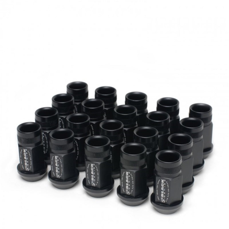 Skunk2 12 x 1.5 Forged Lug Nut Set (Black Series) (20 Pcs.) - Graveyard Performance