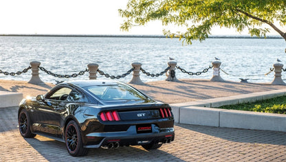 Corsa 2015-2017 Ford Mustang GT 5.0 3in Cat Back Exhaust Black Quad Tips (Xtreme) - Graveyard Performance