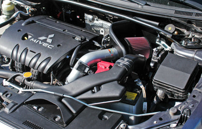 K&N 07 Mitsubishi Lancer L4-2.0L Silver Typhoon Short Ram Intake - Graveyard Performance