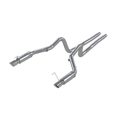 MBRP 05-09 Ford Mustang GT 4.6L Dual Split Rear Race Version AL/ 3in Cat Back Exhaust System - Graveyard Performance