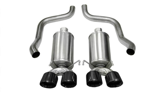 Corsa 2005-2007 Chevrolet Corvette C6 6.0L V8 Black Xtreme Axle-Back Exhaust - Graveyard Performance