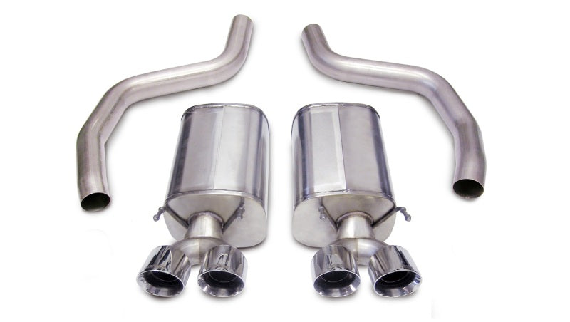 Corsa 2006-2013 Chevrolet Corvette C6 Z06 7.0L V8 Polished Sport Axle-Back Exhaust - Graveyard Performance