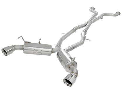 aFe Takeda 2.5inch SS Exhaust Cat-Back 09-13 Nissan 370Z V6 3.7L Polished Tips - Graveyard Performance