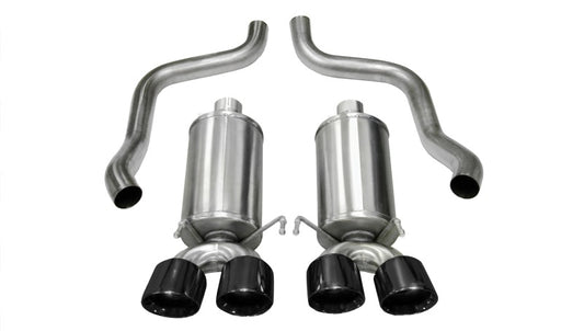 Corsa 2005-2007 Chevrolet Corvette C6 6.0L V8 Black Xtreme Axle-Back Exhaust - Graveyard Performance