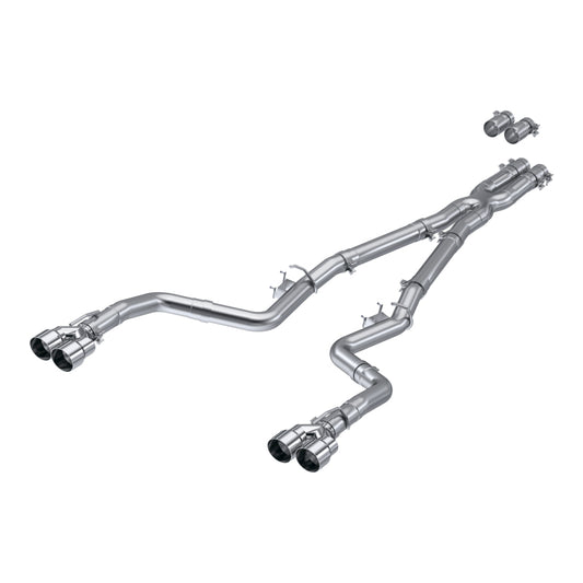 MBRP 15-Up Challenger 5.7L /  17-Up 6.2L/6.4L 3in Race Series Cat-Back w/ Quad Tips AS Exhaust - Graveyard Performance