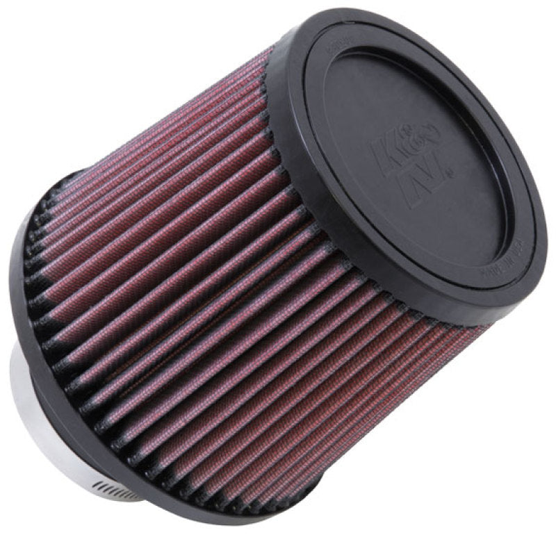 K&N Filter Universal Rubber Filter-Rd Tapered 3in Flange ID x 6in Base OD x 5in Top OD x 5.563in H - Graveyard Performance