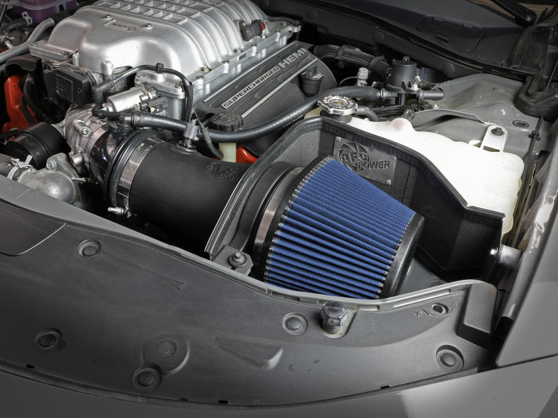 aFe 17-18 Dodge Challenger/Charger Magnum FORCE Stage-2XP Cold Air Intake System w/Pro DRY S- Black - Graveyard Performance
