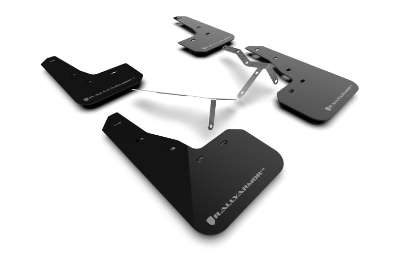 Rally Armor 22-26 Honda Civic/Civic Si/Sport Black UR Mud Flap w/Grey Logo - Graveyard Performance