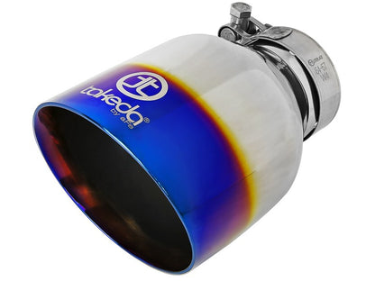 aFe POWER Takeda 2021 Toyota Supra 2.0L (t) 2.5in-3in 304 SS CB Exhaust w/ Blue Tips - Graveyard Performance