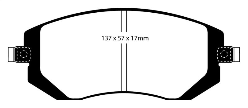 EBC 04-06 Saab 9-2X 2.0 Turbo Redstuff Front Brake Pads - Graveyard Performance