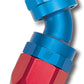 Russell Performance -10 AN Red/Blue Male SAE Port to -8 Hose 90 Degree (-10 Port 7/8in-14 Thread)