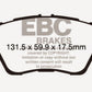 EBC 13+ Ford Fiesta 1.6 Turbo ST Yellowstuff Front Brake Pads