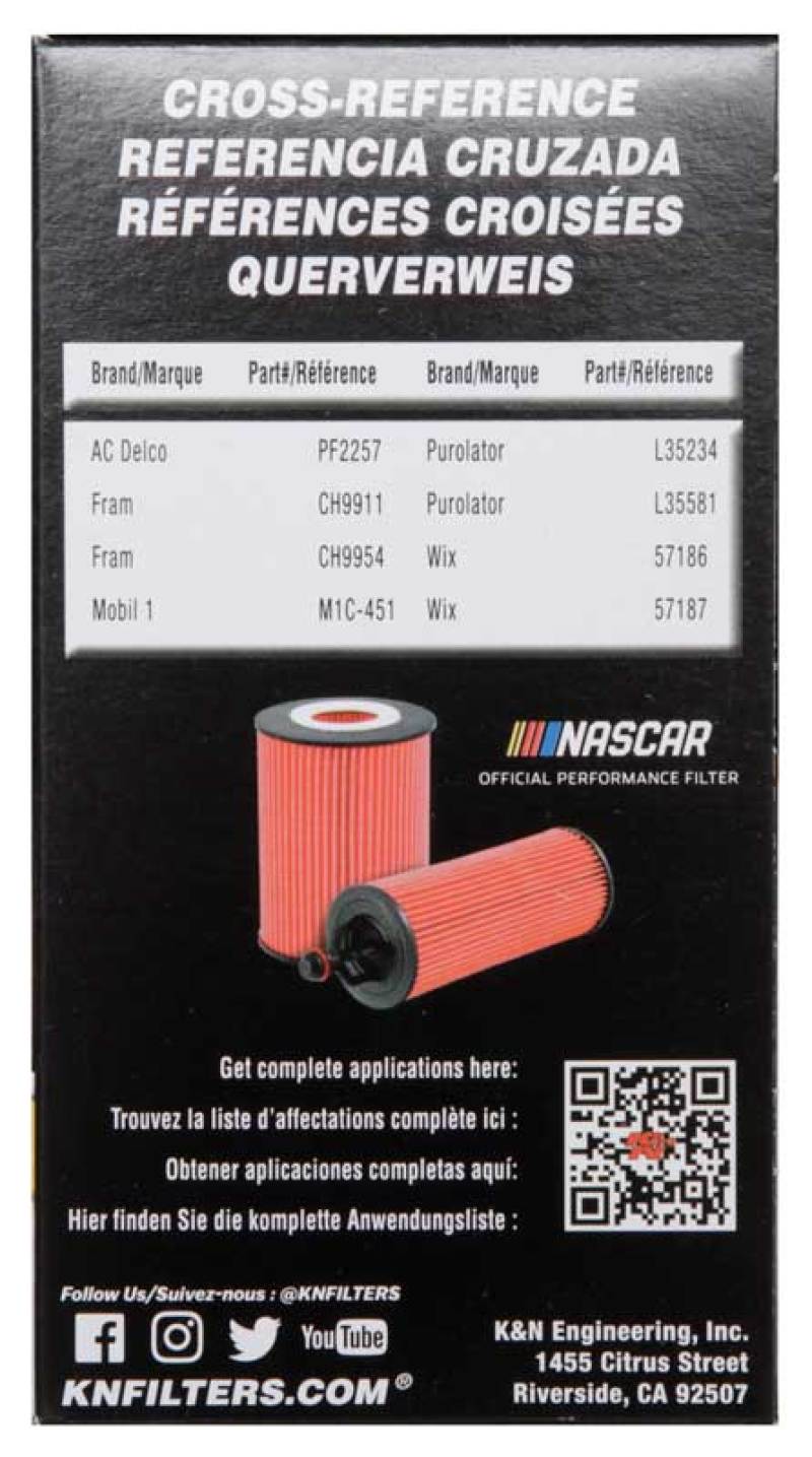 K&N 2018 Audi RS3 2.5L Cartridge Oil Filter - Graveyard Performance