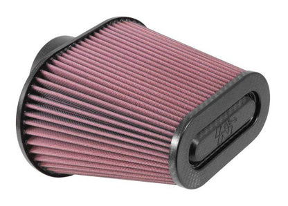 K&N Universal Air Filter 3 11/16in Flange x 8 3/4 x 5 1/2in Base x 6 3/8 x 3 3/16in Top x 7in Height - Graveyard Performance
