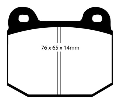 EBC 99-03 Mitsubishi Lancer Evolution 2.0 Turbo Redstuff Rear Brake Pads - Graveyard Performance
