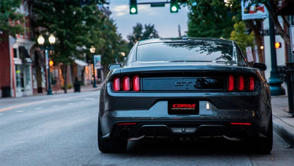 Corsa 2015-2017 Ford Mustang GT 5.0 3in Cat Back Exhaust Black Dual Tips (Sport) - Graveyard Performance