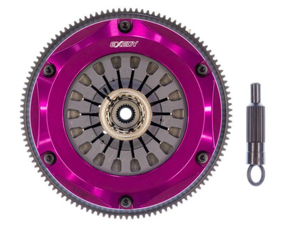 Exedy 1996-1996 Mitsubishi Lancer Evolution IV L4 Hyper Triple Cerametallic Clutch Rigid - Graveyard Performance
