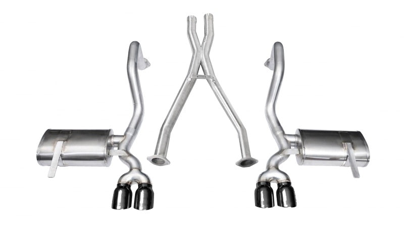 Corsa 1997-2004 Chevrolet Corvette C5 Z06 5.7L V8 Black Xtreme Cat-Back + XO Exhaust - Graveyard Performance
