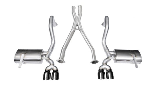 Corsa 1997-2004 Chevrolet Corvette C5 Z06 5.7L V8 Black Xtreme Cat-Back + XO Exhaust - Graveyard Performance