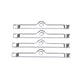 Edelbrock Chrome Hold Downs 4Pk